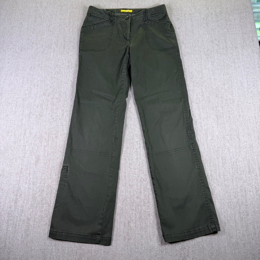 Lole Straight Leg Pants Womens 8 Olive Green Outdoor Active Utility Hiking